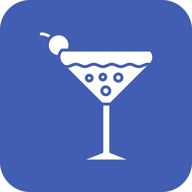 Imagen vectorial de icono cosmopolita Se puede usar para bebidas