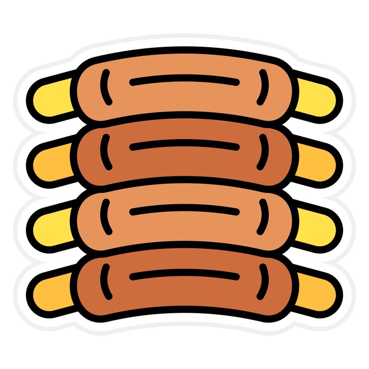 Vector la imagen vectorial del icono de las costillas se puede utilizar para el restaurante