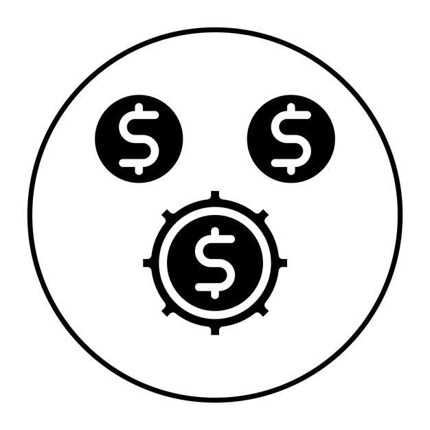 Imagen vectorial del icono de costo de fabricación Se puede utilizar para la producción en masa