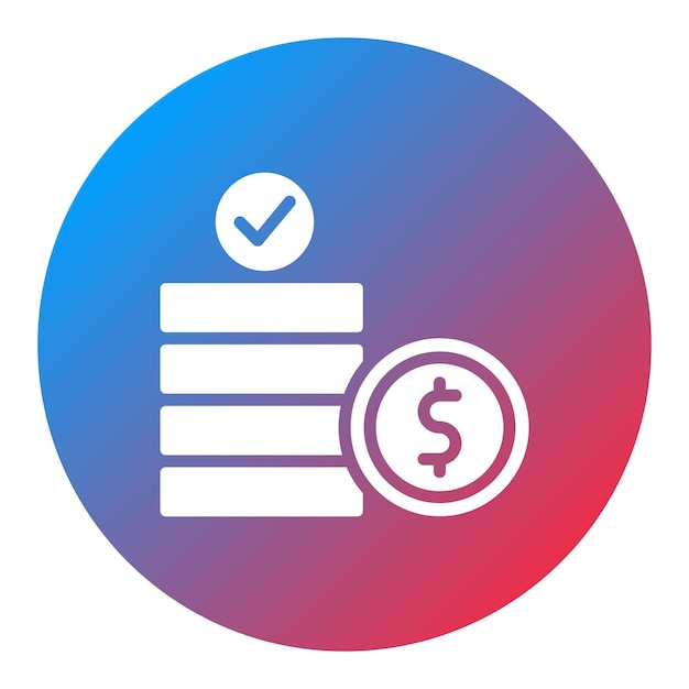 Imagen vectorial del icono de costo Se puede utilizar para la cadena de suministro
