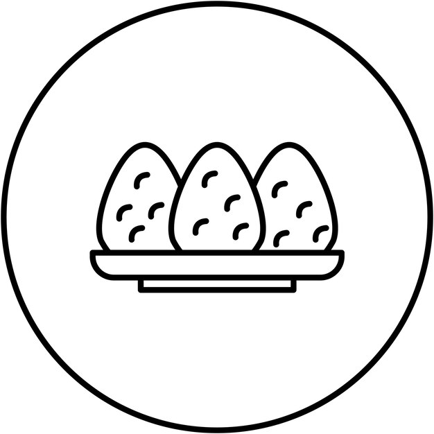 Vector imagen vectorial del icono de coxinha se puede usar para world cuisine