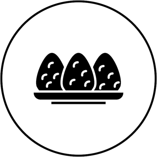 Imagen vectorial del icono de Coxinha Se puede usar para World Cuisine