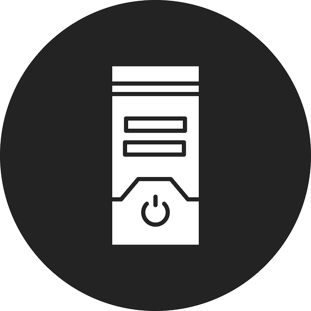 Imagen vectorial del icono de la CPU Se puede usar para computadora y hardware