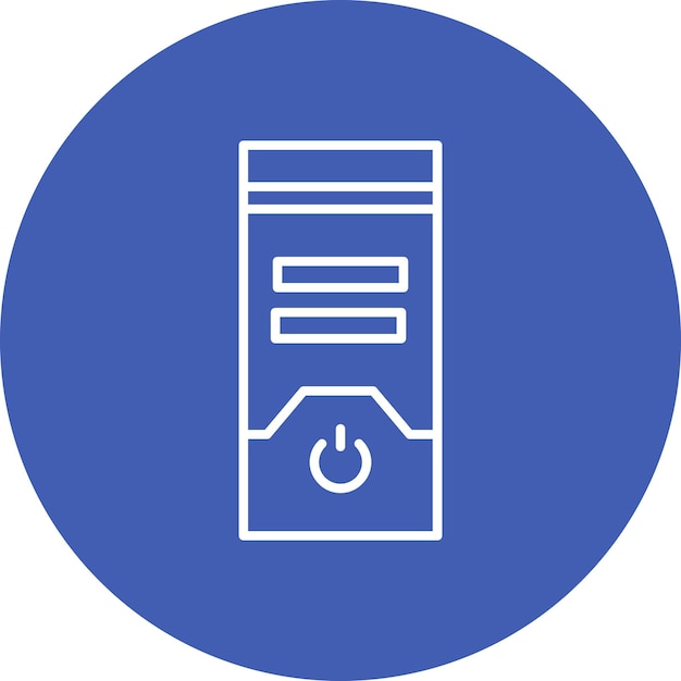 Imagen vectorial del icono de la CPU Se puede usar para computadora y hardware