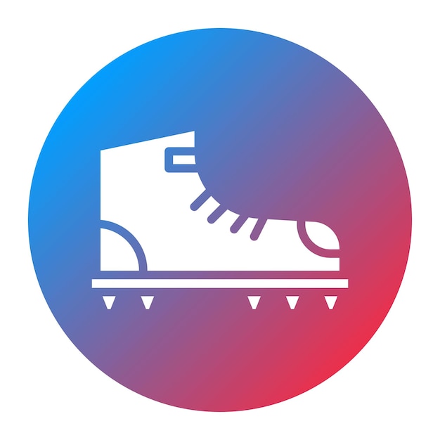 Imagen vectorial del icono de los crampones Se puede usar para la escalada en roca