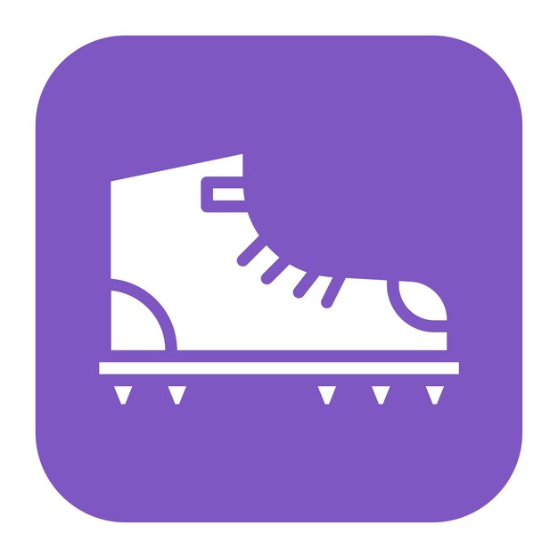 Imagen vectorial del icono de los crampones Se puede usar para la escalada en roca