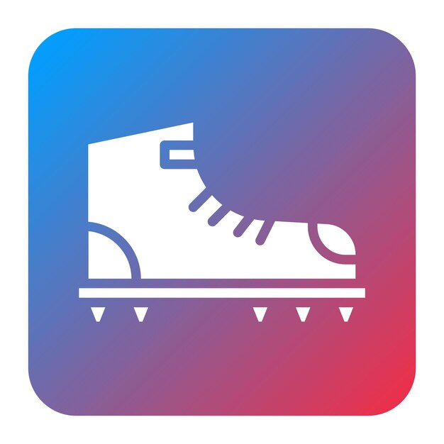 Imagen vectorial del icono de los crampones Se puede usar para la escalada en roca