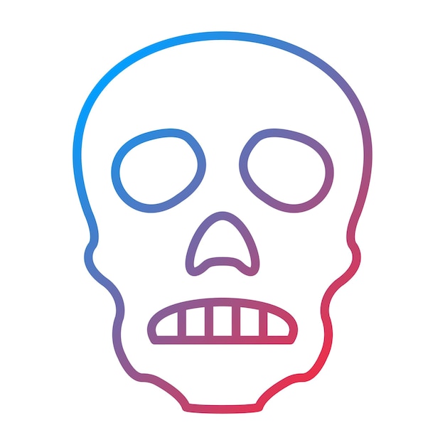 Imagen vectorial del icono del cráneo Se puede usar para Crime and Law