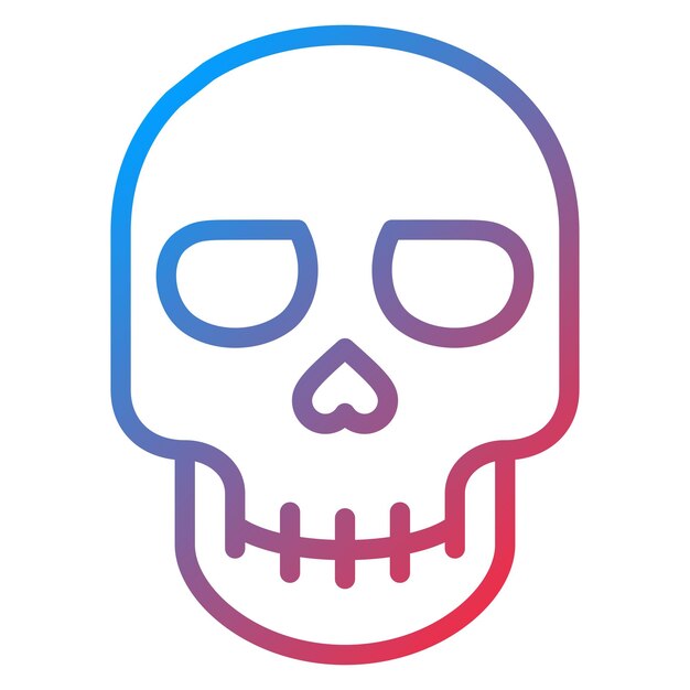 Imagen vectorial del icono del cráneo Se puede usar para Fairytale