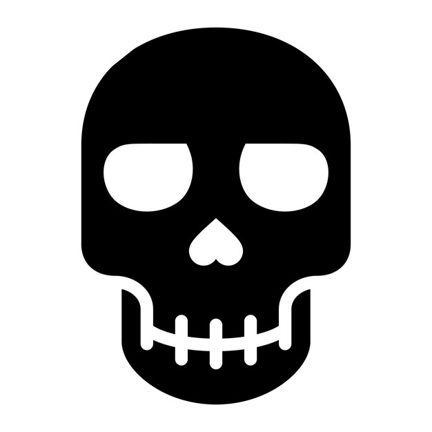 Imagen vectorial del icono del cráneo Se puede usar para Fairytale