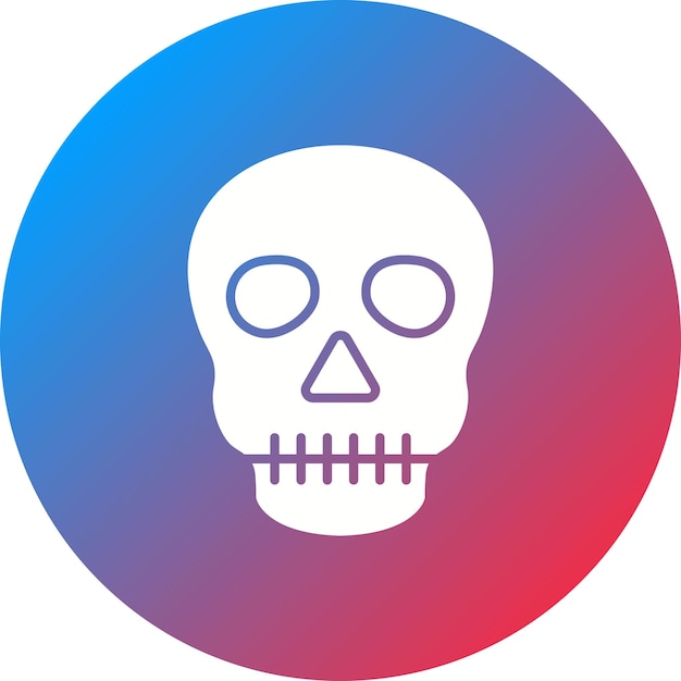 Imagen vectorial del icono del cráneo Se puede usar para la historia