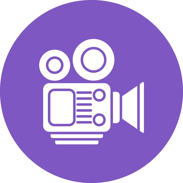 Imagen vectorial de icono de creación de películas Se puede utilizar para la creatividad