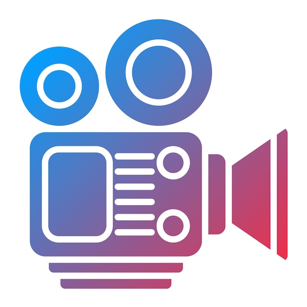 Imagen vectorial de icono de creación de películas Se puede utilizar para la creatividad