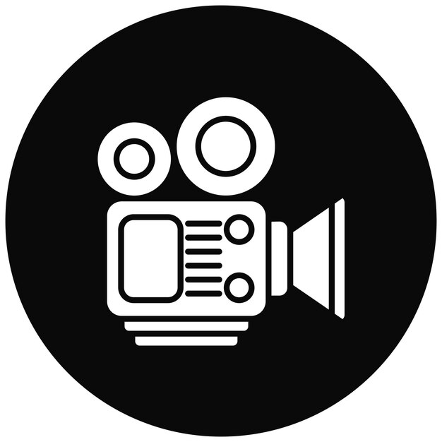 Imagen vectorial de icono de creación de películas Se puede utilizar para la creatividad