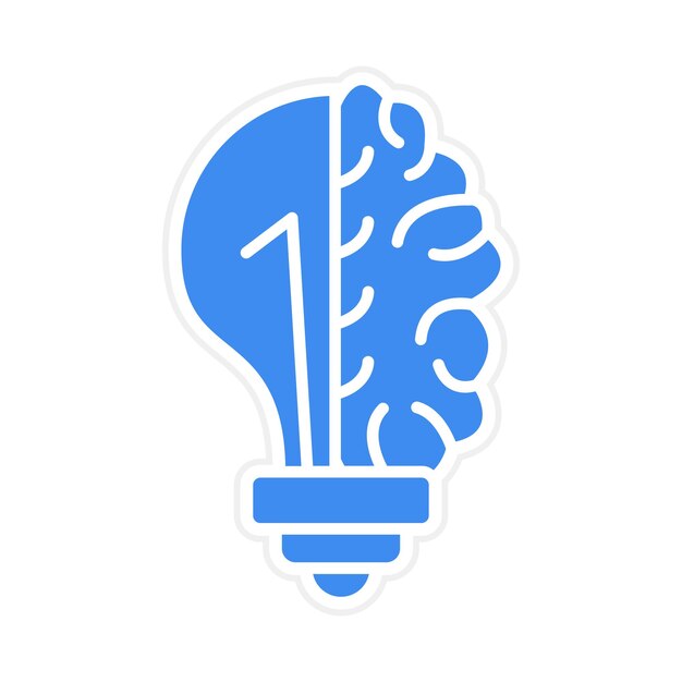 Imagen vectorial del icono de creatividad Se puede utilizar para el arranque