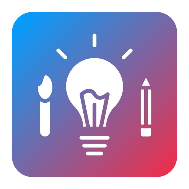 Imagen vectorial de icono de creatividad Se puede utilizar para el liderazgo de pensamiento