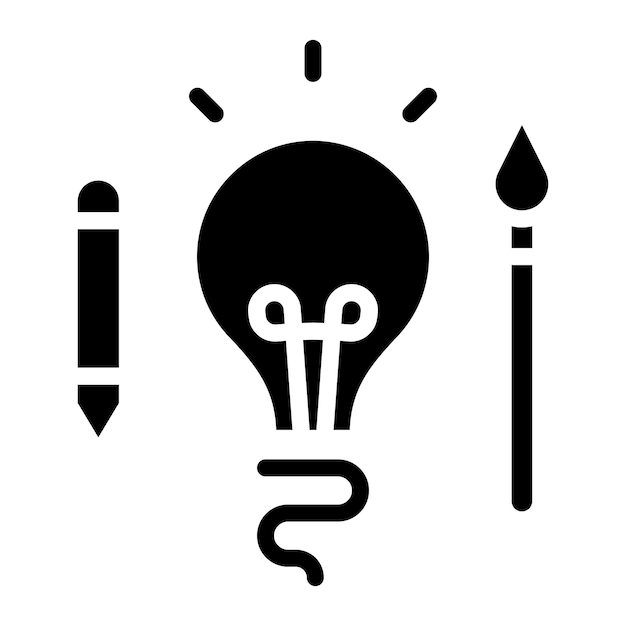 Imagen vectorial de icono de creatividad Se puede utilizar para la organización