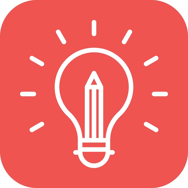 Imagen vectorial del icono de creatividad Se puede utilizar para los rasgos de personalidad