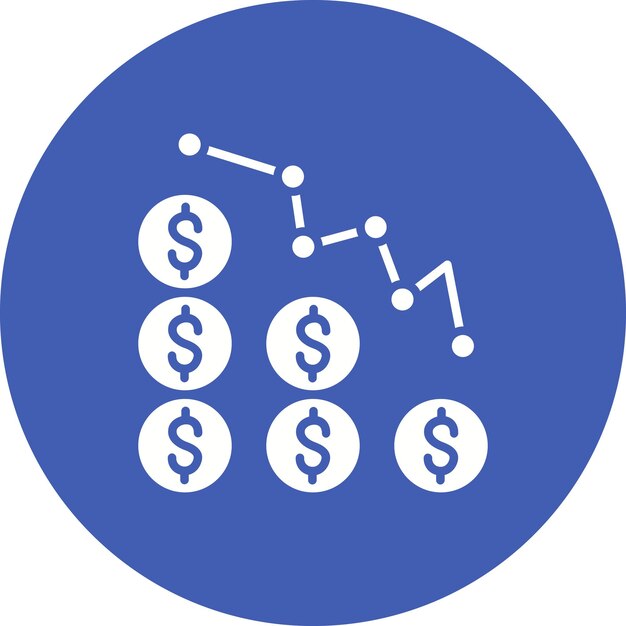 Imagen vectorial del icono de crecimiento de ingresos Se puede utilizar para Finanzas y Dinero