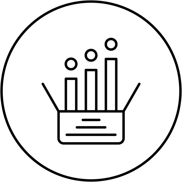 Imagen vectorial del icono de crecimiento del producto Se puede utilizar para Digital Nomad