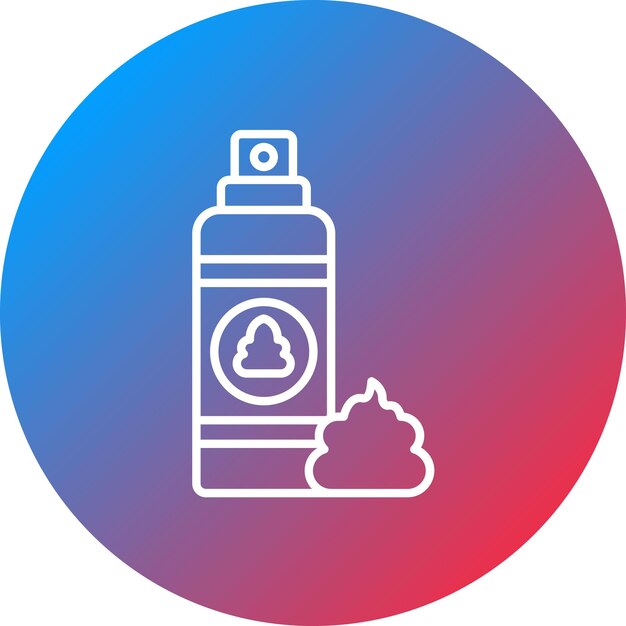 Imagen vectorial del icono de la crema de afeitar Se puede usar para la peluquería