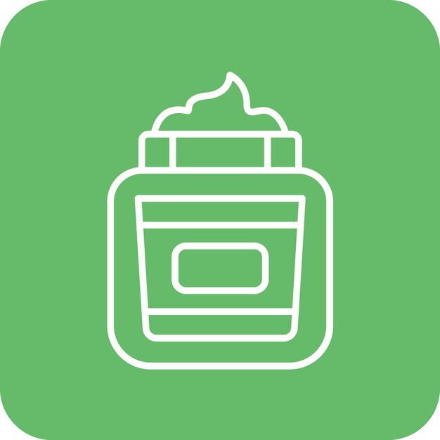 Imagen vectorial de icono de crema Se puede usar para peluquería