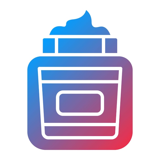 Imagen vectorial de icono de crema Se puede usar para peluquería