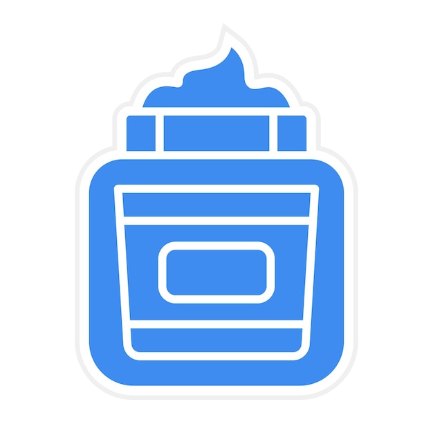 Imagen vectorial de icono de crema Se puede usar para peluquería