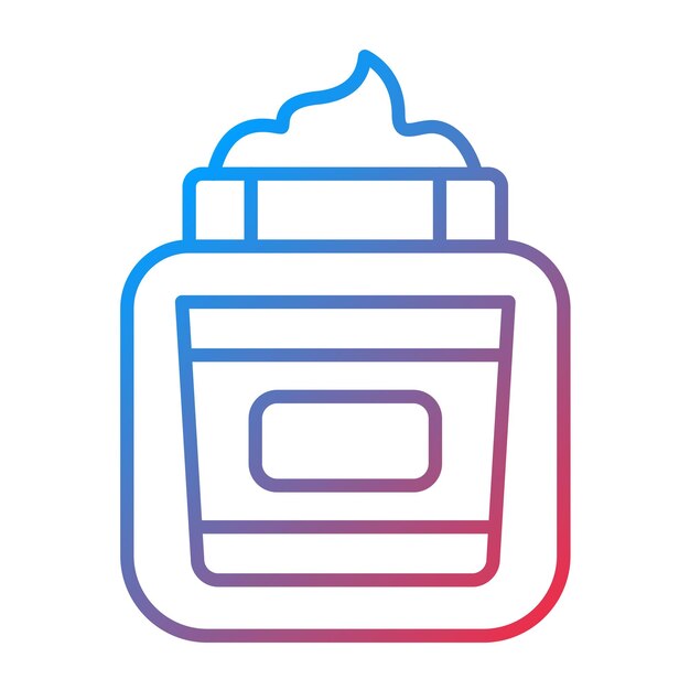 Imagen vectorial de icono de crema Se puede usar para peluquería