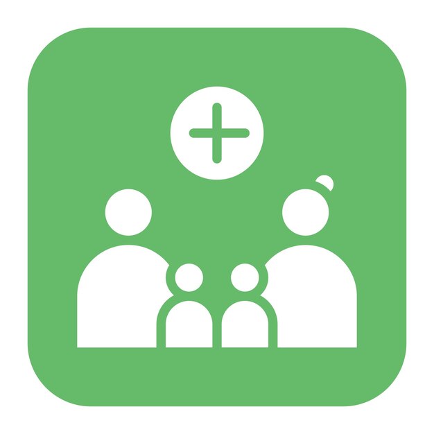 Imagen vectorial de icono de crianza positiva Se puede utilizar para la adopción de niños