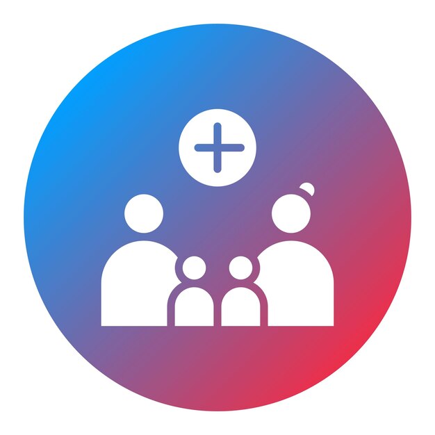 Imagen vectorial de icono de crianza positiva Se puede utilizar para la adopción de niños