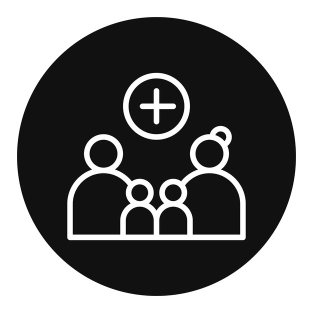 Imagen vectorial de icono de crianza positiva Se puede utilizar para la adopción de niños