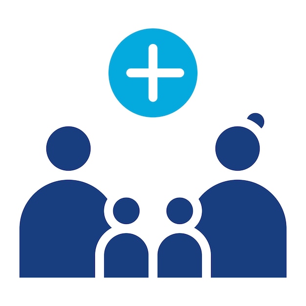 Imagen vectorial de icono de crianza positiva Se puede utilizar para la adopción de niños