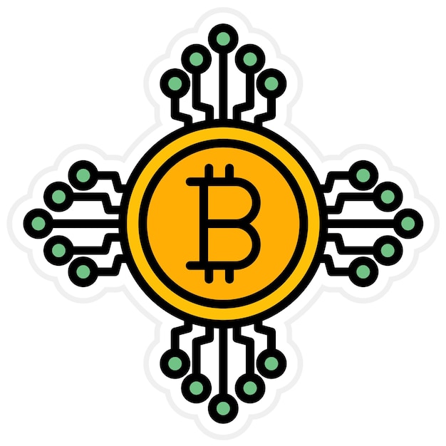 Imagen vectorial de icono de criptomoneda Se puede usar para criptomoneda