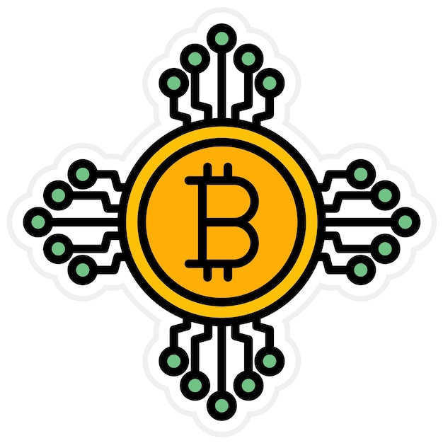 Vector imagen vectorial de icono de criptomoneda se puede usar para criptomoneda