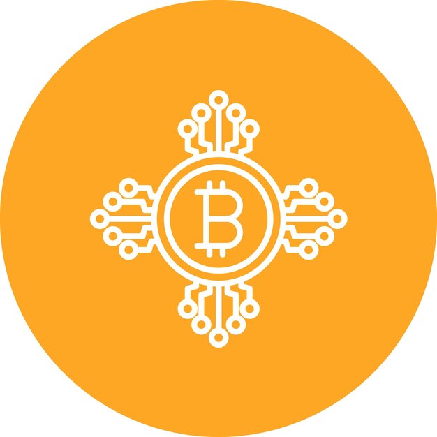 Imagen vectorial de icono de criptomoneda Se puede usar para criptomoneda