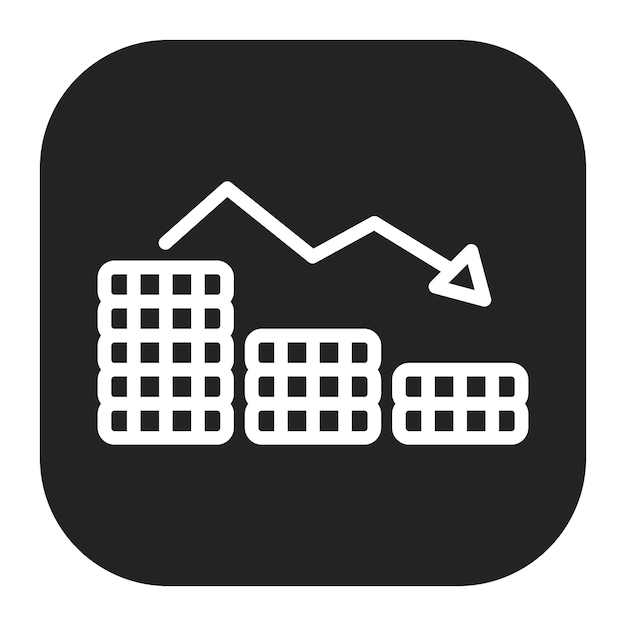 Imagen vectorial del icono de crisis Se puede utilizar para la interrupción del negocio