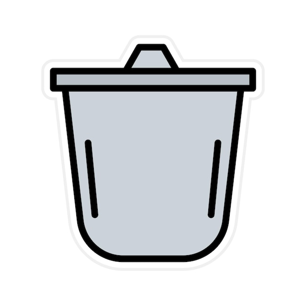 Imagen vectorial del icono del crisol Se puede utilizar para la metalurgia