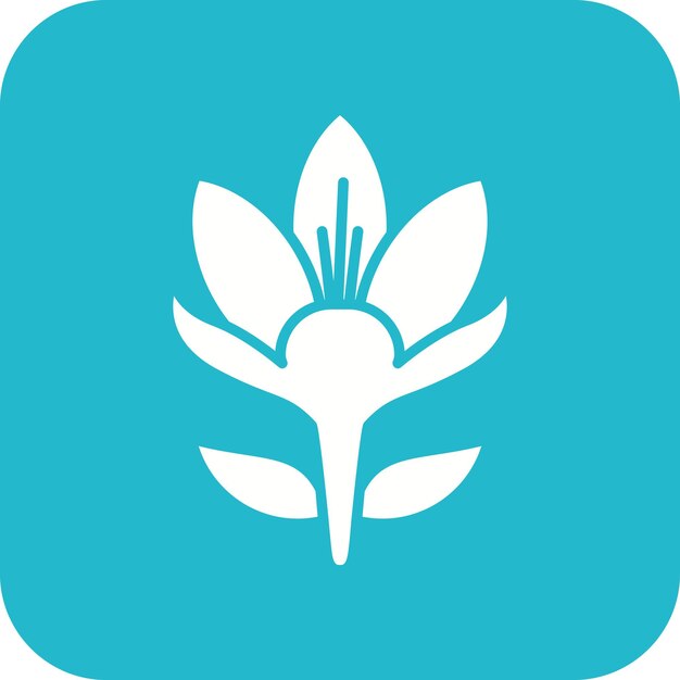 Imagen vectorial del icono de Crocus Se puede utilizar para las flores