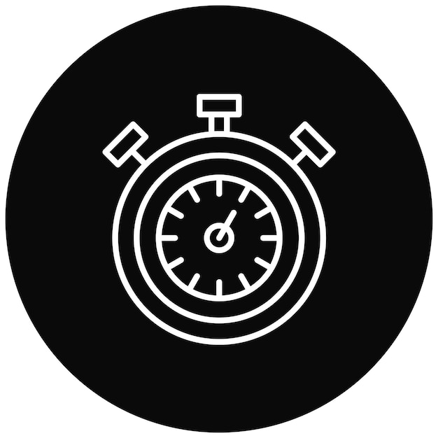 Imagen vectorial del icono del cronómetro Se puede usar para atletismo