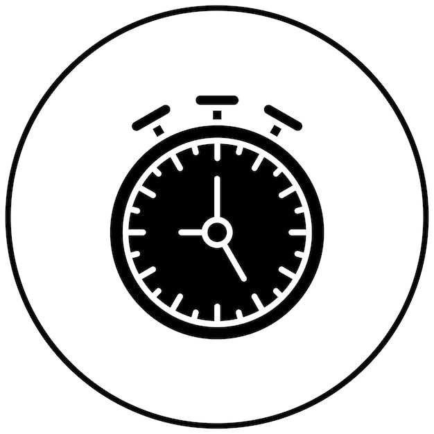 Imagen vectorial del icono del cronómetro Se puede usar para el hockey