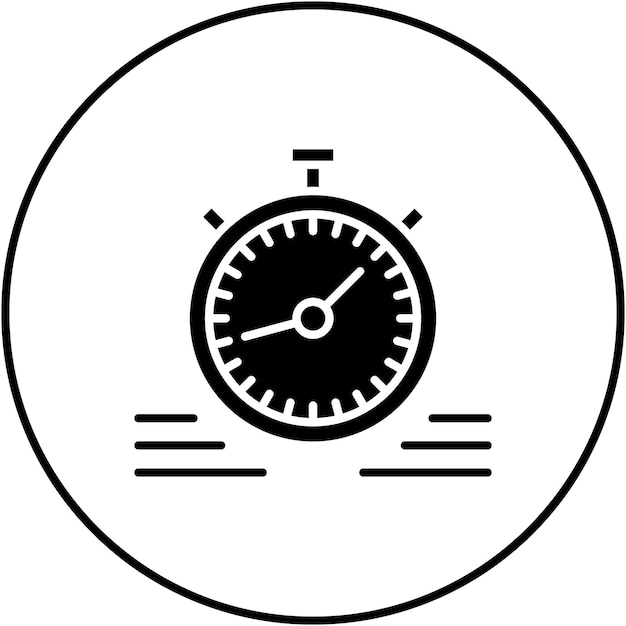 Imagen vectorial del icono del cronómetro Se puede utilizar para compras y comercio electrónico