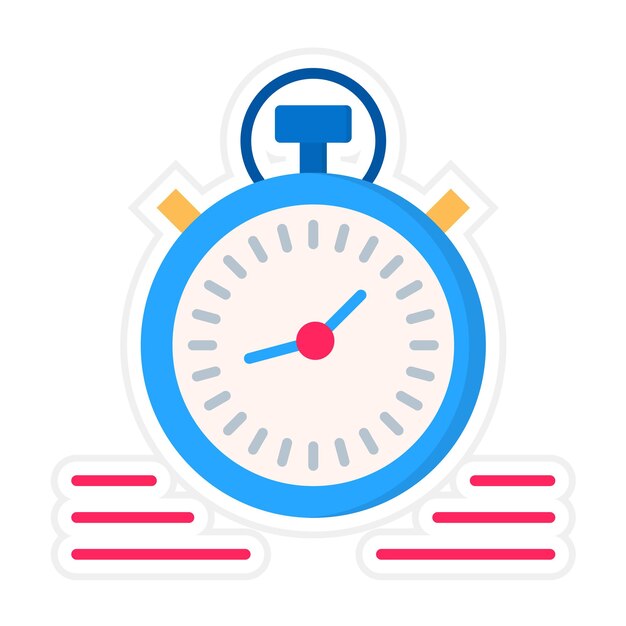 Imagen vectorial del icono del cronómetro Se puede utilizar para compras y comercio electrónico