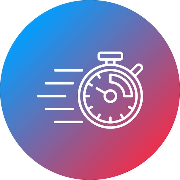 Imagen vectorial del icono del cronómetro Se puede utilizar para el gimnasio