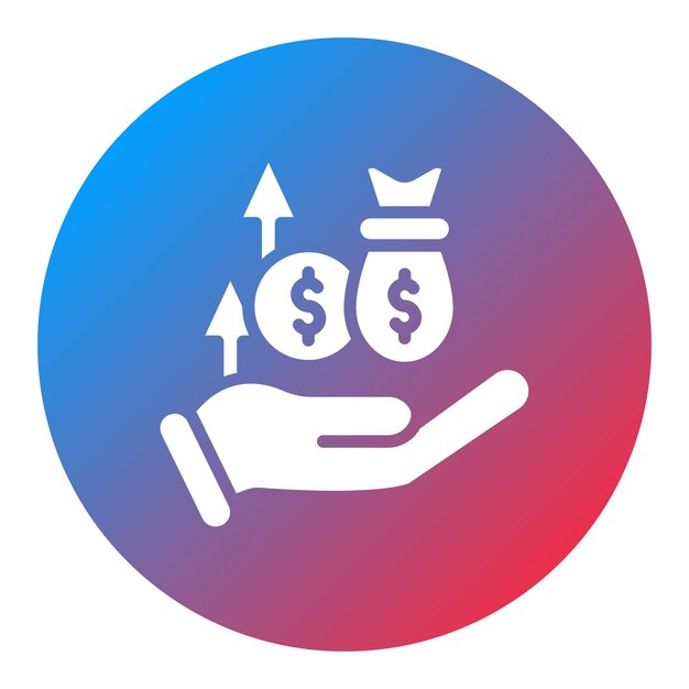 Imagen vectorial de icono de crowdfunding basada en recompensas Se puede utilizar para crowdfunding