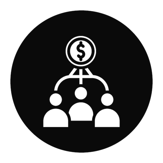 Imagen vectorial de icono de crowdfunding Se puede usar para nuevos medios