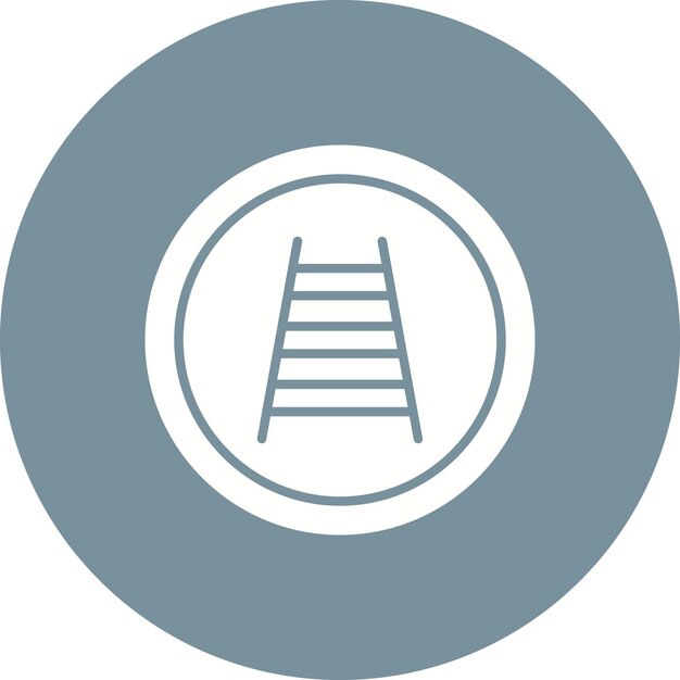 Imagen vectorial de icono de cruce de ferrocarril Se puede utilizar para señales de tráfico