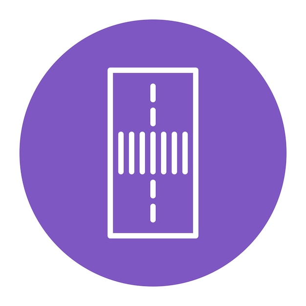 Imagen vectorial del icono del cruce peatonal Se puede utilizar para servicios públicos