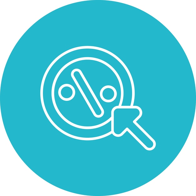 Imagen vectorial de icono Ctr Puede utilizarse para el marketing en Internet