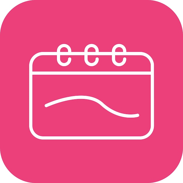 Imagen vectorial del icono del cuaderno de bocetos Se puede utilizar para el diseño